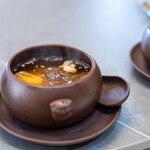 館山美食倶楽部 - 2025.9 シャングリラ産松茸と挽き肉の館山産冬瓜スープ