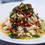 館山美食倶楽部 - 2025.9 福建省産マテ貝とチシャトウの葱醤油和え