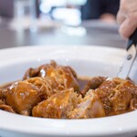 館山美食倶楽部 - 2025.9 広東産鳩のフカヒレ包み 佛跳牆（金華火腿、干し貝柱、干し鮑、干し海鼠）煮込み