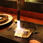 チョップスティックカフェ汁べゑ - しめ鯖の炙り