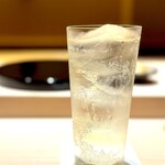 くるますし - 山崎ハイボール。 ちょっと一休み的に。 でも爽やかで旨〜。 さて、次いきますか。