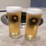 和牛焼肉 一期一縁 - ランチビール♪