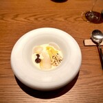 クッチーナ イタリアーナ ガッルーラ - 水タコと北海道なよろホワイト(とうもろこし)スープ