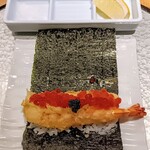 天冨良 麻布よこ田 - 海老、カニ、いくら、キャビア巻き