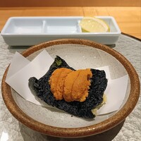 天冨良 麻布よこ田 新宿別邸 - 雲丹磯辺揚げ