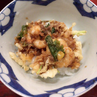 天雅 - 食事 かき揚げ天丼