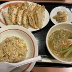 幸楽苑 - Ｗ餃子チャーハンセット 790円
