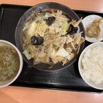 幸楽苑 - 料理写真:野菜炒めセット 690円