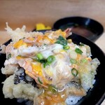 天丼 吉兵衛 - 天玉丼のてんこ(大盛り)＆あかだし