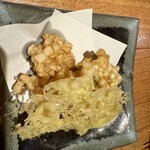 焼き鳥 ひぐも - とうもろこしの天ぷら980円