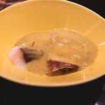 志津鮨 - タコの辛子酢味噌