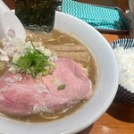 焼きあご煮干しらぁめん はなかぜ - 濃厚らぁめん(¥1,000),ライス(¥170),替え玉(¥180)