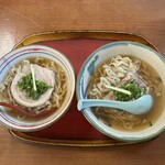 にいまそば - ちぢれ(中)三枚肉そば850円
                                ちぢれ(大)なんこつそば950円