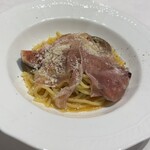319047989 - いちじくと生ハムのパスタ