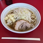 ラーメン二郎  - ミニラーメン(豚1枚)(ニンニク)