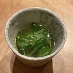 とんかつ乃ぐち - 生ハムのスープ