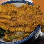 天丼てんや - 料理写真:穴子天はみ出してる！たれづけ大江戸天丼