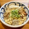 油そば 周月 - 油そば大盛り平打ち麺