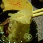 京の焼肉処 弘 - 酢をかけて、さあ、いきますか！