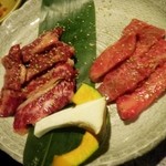 京の焼肉処 弘 - 追加で和牛カルビと和牛上ハラミ