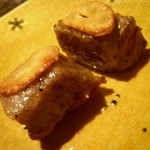 京の焼肉処 弘 - ニンニクチップでどうぞ・・