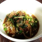 キブン、デ、、サチオ - ｶﾚｰ台湾らぁめん@〆の雑炊出来上がり