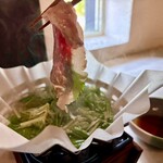 肉処 牛慎 - しゃぶしゃぶ〜(^｡^)