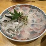 田中トリオ - 虎河豚　合盛り（刺・皮）