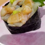 鮨処 なごやか亭 - ・活ホッキひも軍艦328円