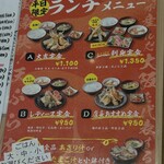 天ぷら 大吉 バルチカ03店 - メニュー