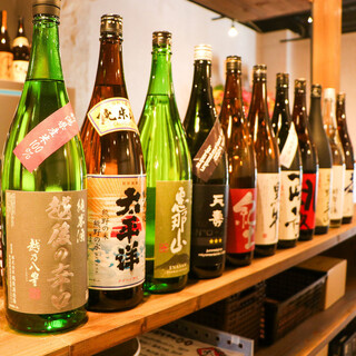 和歌山地酒を種類豊富に取り揃え！飲み放題は生ビールもOK！