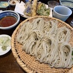 うずら家 - 天ぷらそば（大盛り）2,200円