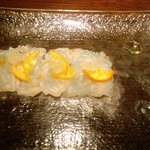 CITABRIA - 金柑と「白バルサミコのシャーベット」が絶妙なカルパッチョ♪