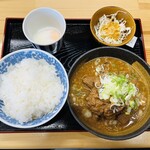 一兎 - 濃厚もつ煮定食(温玉)