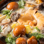 うずら - おろしキノコはりはり鍋