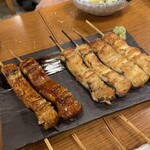 うな串 焼鳥 う福  - 短冊　白焼とタレ