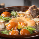 うずら - おろしキノコはりはり鍋