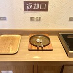 やば珈琲店 - セルフで返却。