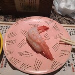 根室花まる - 甘エビ（一貫食べちゃった(T_T)）