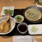 越後長岡 小嶋屋 - 海老天丼セット1,903円