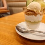 炭焼きレストランさわやか - クラウンメロンプリン450円