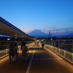 炭焼きレストランさわやか - ヒルサイドをつなぐ希望の大橋からの富士山