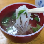 八ツ手屋 - 素麺入りの吸物
