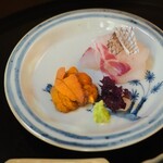 Higuchi - Sea Bream from Awaji and Red Sea Urchin from Yamaguchi