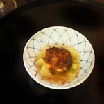 Higuchi - Beef Tail Tsukune with Onions and Kinugawa Eggplant