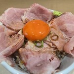 手揉み中華そば 中村 - ローストポーク丼