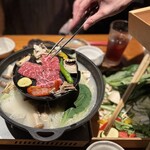 0760 - 料理写真:特選黒毛和牛　まずは焼く