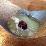 糀まつり - リンゴと甘酒のくず餅