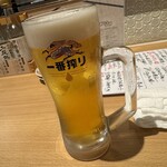 吟醸マグロ - 乾杯生も飲みホに入る