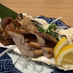 吟醸マグロ 武蔵小杉 - 燻製3種盛り（鮪の白子、帆立、牡蠣）